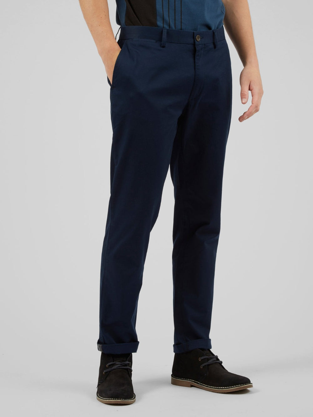 Pantalon Ben Sherman Signature Slim Stretch Chino Bleu Marine | PDB-01577843